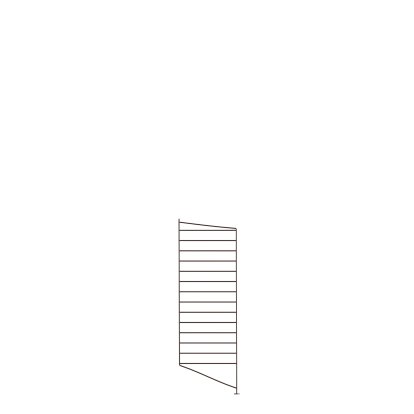 String System Bodenleiter, Einzeln, 85 x 30 cm, Dunkelbraun