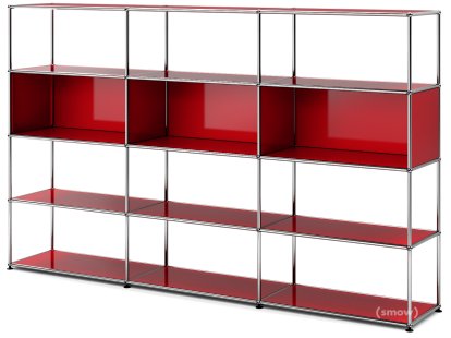 USM Haller Wohnzimmer Regal XL Typ 1, USM rubinrot