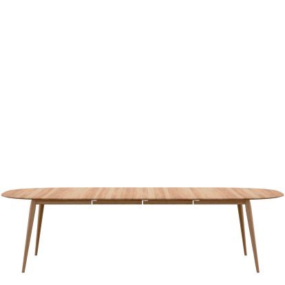 PLAYdinner Lamé Tisch, Eiche natur geölt, Mit zwei Einlegeplatten (L 180-280 cm)