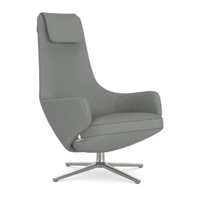 Repos, Sessel Repos, Stoff Cosy 2 Kieselgrau, 40 cm, Poliert