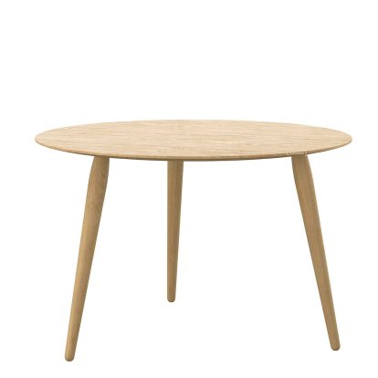 PLAYround Holz Tisch, Eiche weiß geölt, ø 75 cm, Eiche weiß geölt, 50 cm