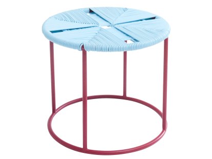 Acapulco Beistelltisch Outdoor, Mex blau / granatrot