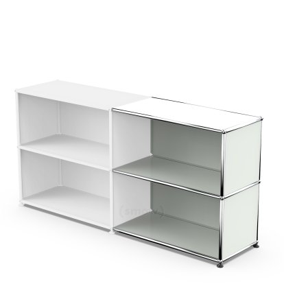 USM Haller Anbaupaket Horizontal 2, Lichtgrau RAL 7035, 35 cm