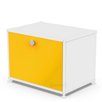 USM Haller Klapptür für USM Haller Regale, 50 cm x 35 cm, Goldgelb RAL 1004, ohne Schloss