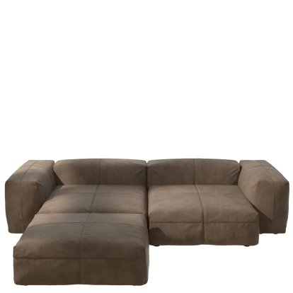 Vetsak Sofa Set 3, Leather - Cacao, Ohne Kissen