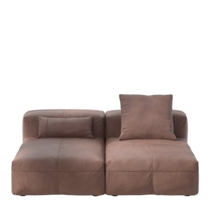 Vetsak Sofa Set 1, M, Leather - Stone, Mit Kissen