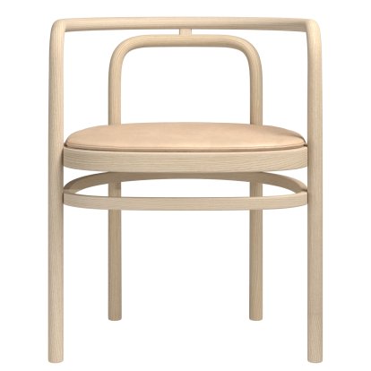PK15 Stuhl, Esche natur, Mit Sitzkissen