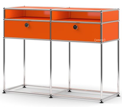 USM Haller Konsolentisch, Reinorange RAL 2004