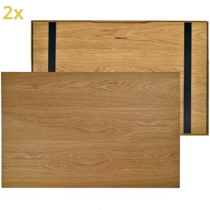 Holzauflage (2er Set) für USM Haller Regale, Größe L, 75 cm x 50 cm, Eiche, naturgeölt