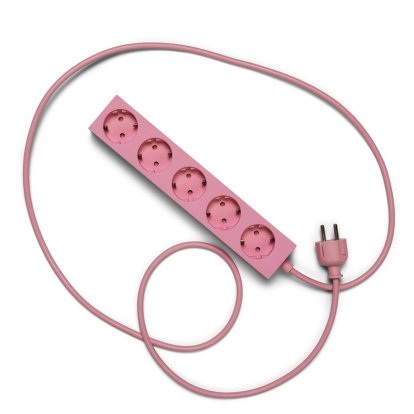Power Bar / Power Beam Steckdosenleiste, 5 Steckdosen, Bubble gum, 5 m