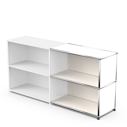 USM Haller Anbaupaket Horizontal 2, Reinweiß RAL 9010, 35 cm