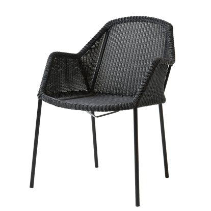 Breeze Stuhl, Black, Ohne Sitzkissen, Ohne Bezug