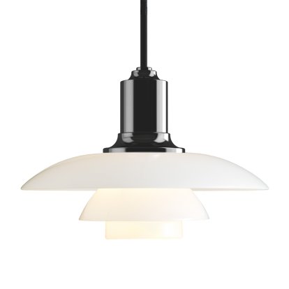 PH 2/1 Pendelleuchte, Schwarz metallisiert