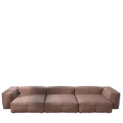 Vetsak Sofa Set 5, Leather - Stone, Ohne Kissen