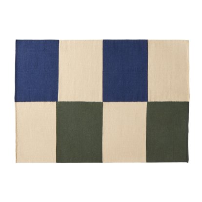 Ethan Cook Flat Works Teppich, L 240 x B 170 cm, Peach green check