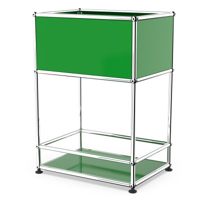 USM Haller Bar Sideboard Typ 2, USM grün, Nivellierfüße