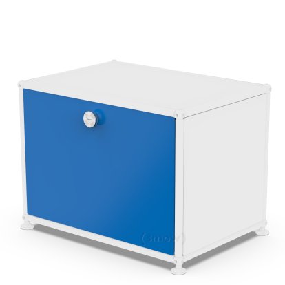 USM Haller Klapptür für USM Haller Regale, 50 cm x 35 cm, Enzianblau RAL 5010, ohne Schloss