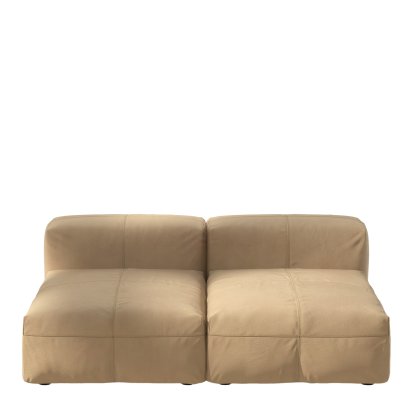 Vetsak Sofa Set 1, M, Leather - Beige, Ohne Kissen