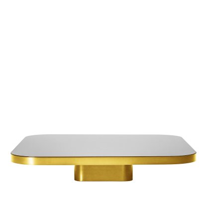 Bow Couchtisch, Messing natur, H 19 x B 100 x L 100