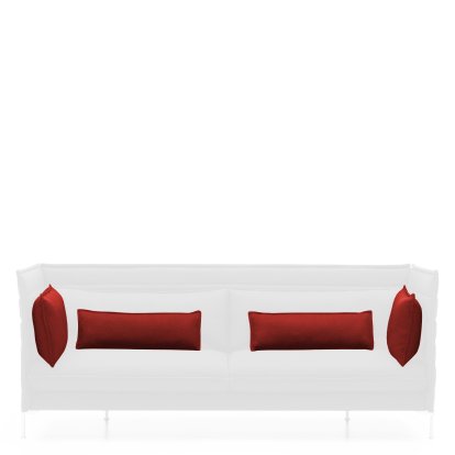 Kissensatz für Alcove Sofa, Für 3-Sitzer, Credo, Red chilli