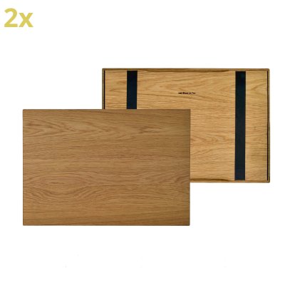 Holzauflage (2er Set) für USM Haller Regale, Größe L, 50 cm x 35 cm, Eiche, naturgeölt