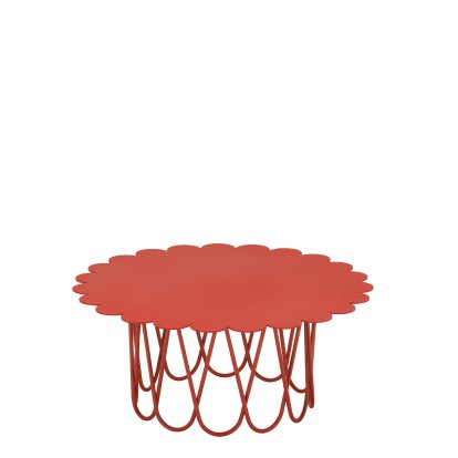 Flower Tisch, Ø 60 cm, Rot