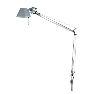 Tolomeo Tischleuchte, Aluminium, mit Schraubbefestigung (Tischbohrung notwendig), Halogenlampe