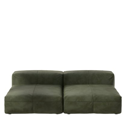 Vetsak Sofa Set 1, L, Leather - Olive, Ohne Kissen