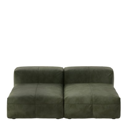 Vetsak Sofa Set 1, M, Leather - Olive, Ohne Kissen