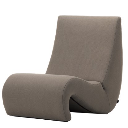 Amoebe Loungesessel, Stoff Tonus, truffle