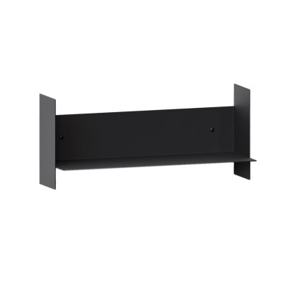 Pli Wandregal Classic, 45 cm, Graphitschwarz, Ohne Haken