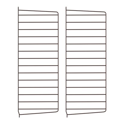 String System Wandleiter, 2er Set, 75 x 30 cm, Dunkelbraun
