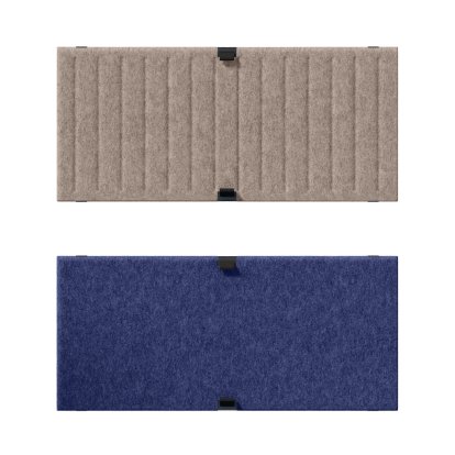 USM Soft Panel Duo für USM Haller Regale, 75 cm x 35 cm, Taupe / Dunkelblau