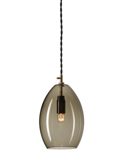 Unika Pendelleuchte, Large (H 20 x Ø 14 cm), Grau