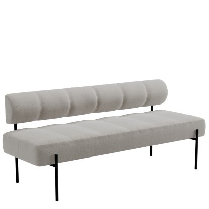 Daybe Dining Sofa, Brusvik 05 - grau, Schwarz