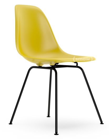 Eames Plastic Side Chair DSX, Senf, Ohne Polsterung, Ohne Polsterung, Standardhöhe - 43 cm, Beschichtet basic dark