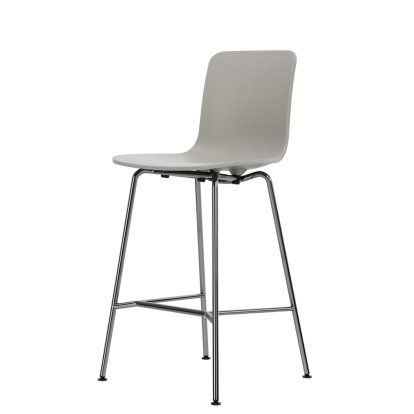 HAL RE Barhocker, Warmgrey RE, Küchenvariante: 645 mm, Verchromt