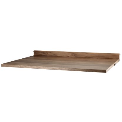String System Schreibtischplatte, Walnussfurnier, B 78 cm x T 58 cm