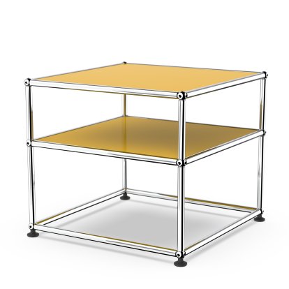 USM Haller Beistelltisch Typ 2, Metall, Goldgelb RAL 1004