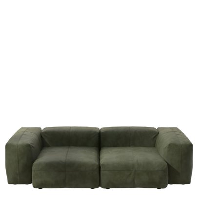Vetsak Sofa Set 2, M, Leather - Olive, Ohne Kissen