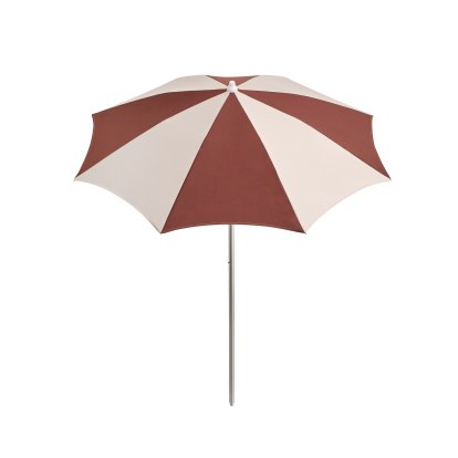 Terrazza Sonnenschirm Octagon, Burgundy / off-white, Ohne Sonnenschirmständer