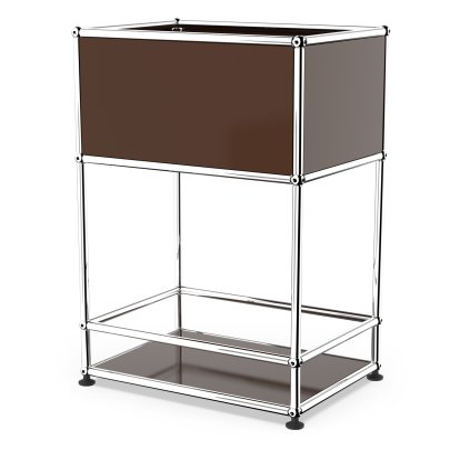 USM Haller Bar Sideboard Typ 2, USM braun, Nivellierfüße