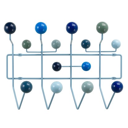 Hang it all Garderobe, Kühl: Kugeln Blautöne, glänzend