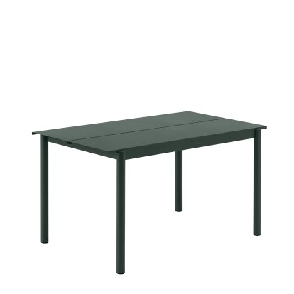 Linear Steel Tisch, L 140 x B 75 cm, Dark green