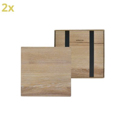 Holzauflage (2er Set) für USM Haller Regale, Größe L, 35 cm x 35 cm, Eiche, weißgeölt