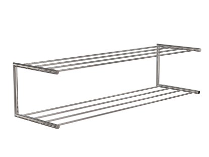 Nova Schuhablage, B 101,9 x T 30 cm, Edelstahl poliert