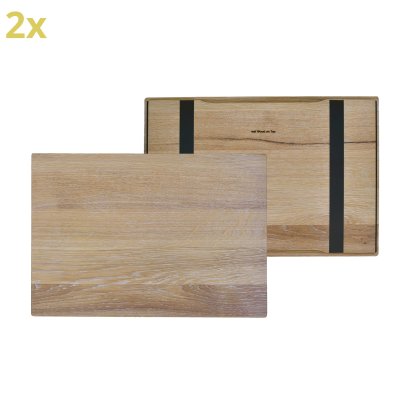 Holzauflage (2er Set) für USM Haller Regale, Größe L, 50 cm x 35 cm, Eiche, weißgeölt
