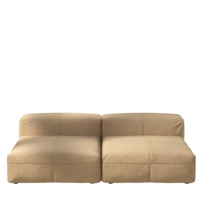 Vetsak Sofa Set 1, L, Leather - Beige, Ohne Kissen