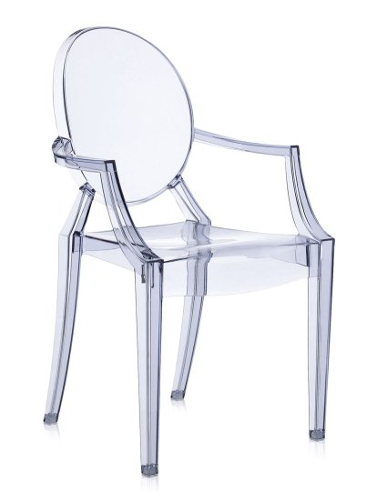 Louis Ghost Stuhl 4er Aktionsset, Transparent-eisblau