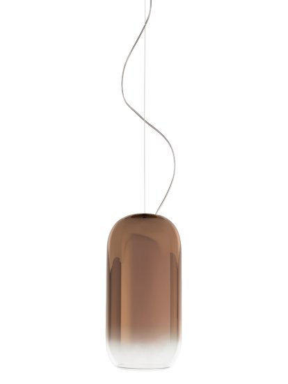 Gople Mini Pendelleuchte, Schwarz/bronze